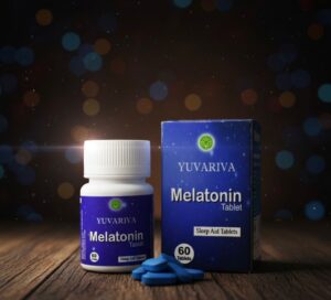 Yuvariva Melatonin Tablets – Peppermint Flavour I  60 Tablets per Box