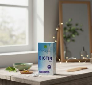 Yuvariva Biotin Tablets I  90 Tablets per Box